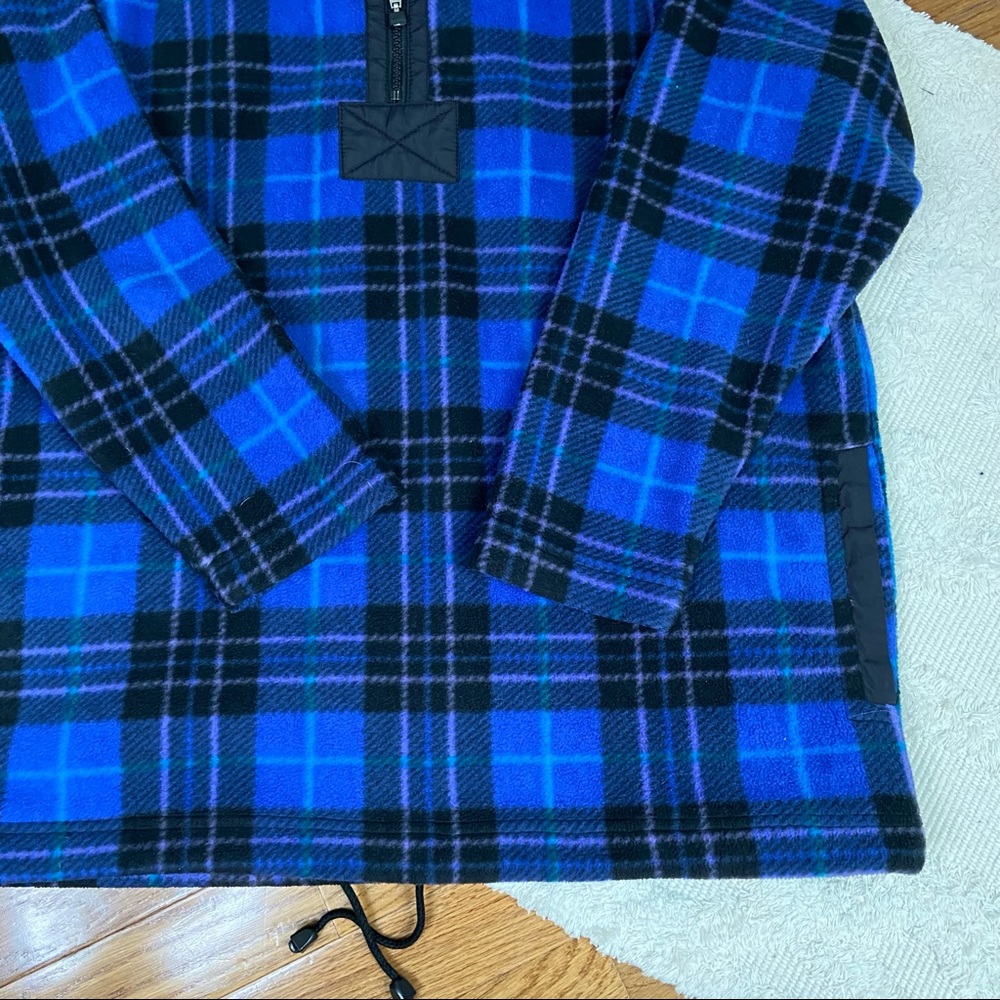 Vintage Sigrid Olsen Sport Gorpcore Fleece Plaid Pullover Jacket Size Small - Picture 3 of 14